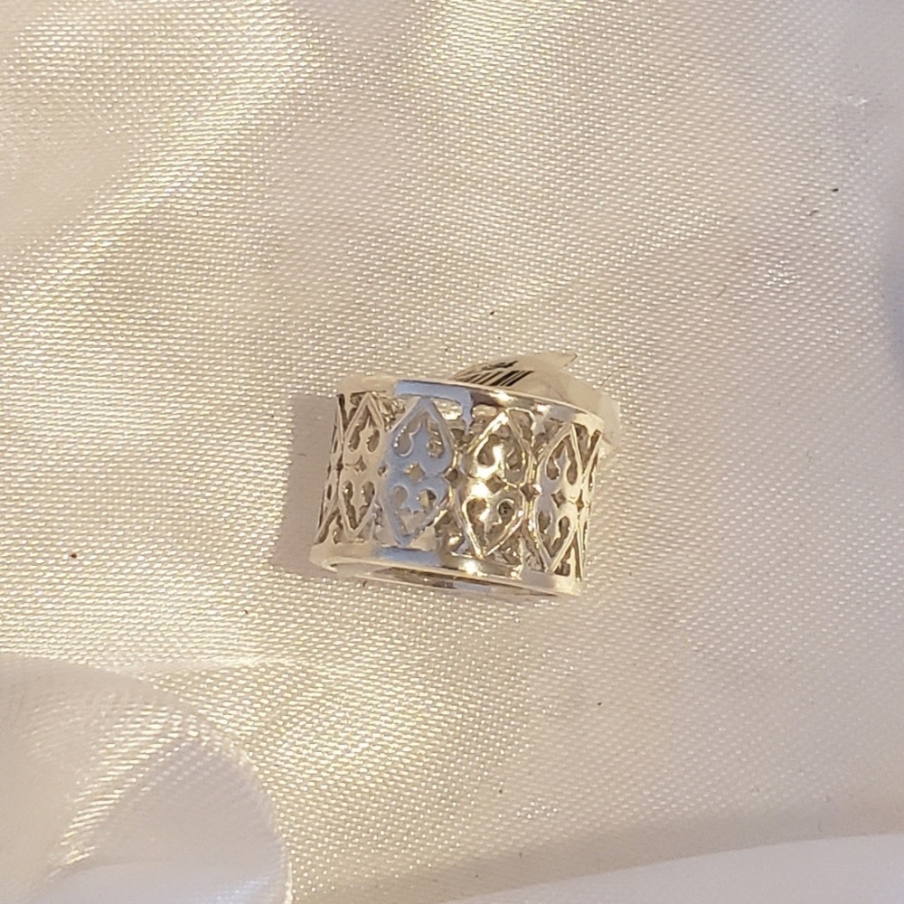 Sterling Band Heart Ring